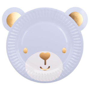 Talerz papierowy Blue Bear 6 sztuk RAVI